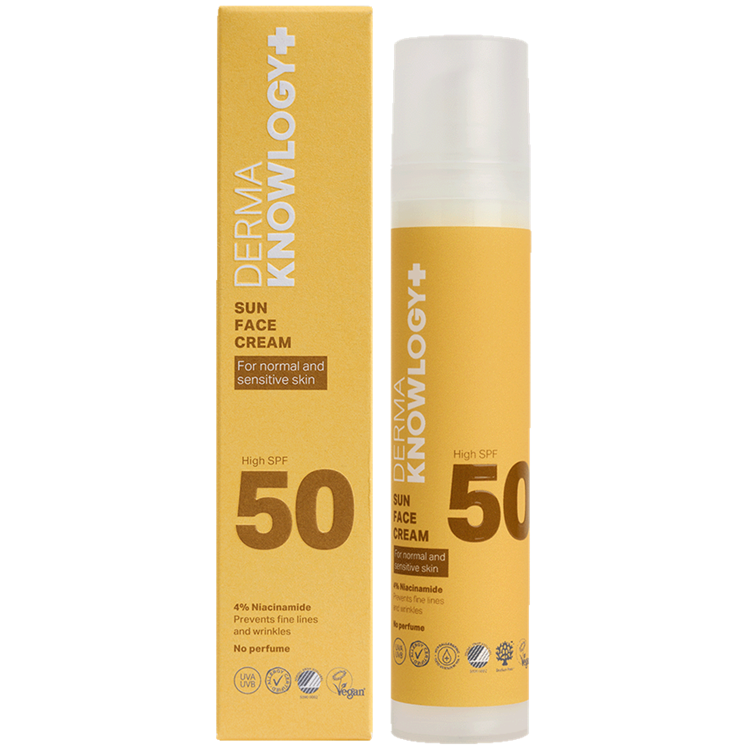 DermaKnowlogy Sun Face Cream SPF50 50 ml billede